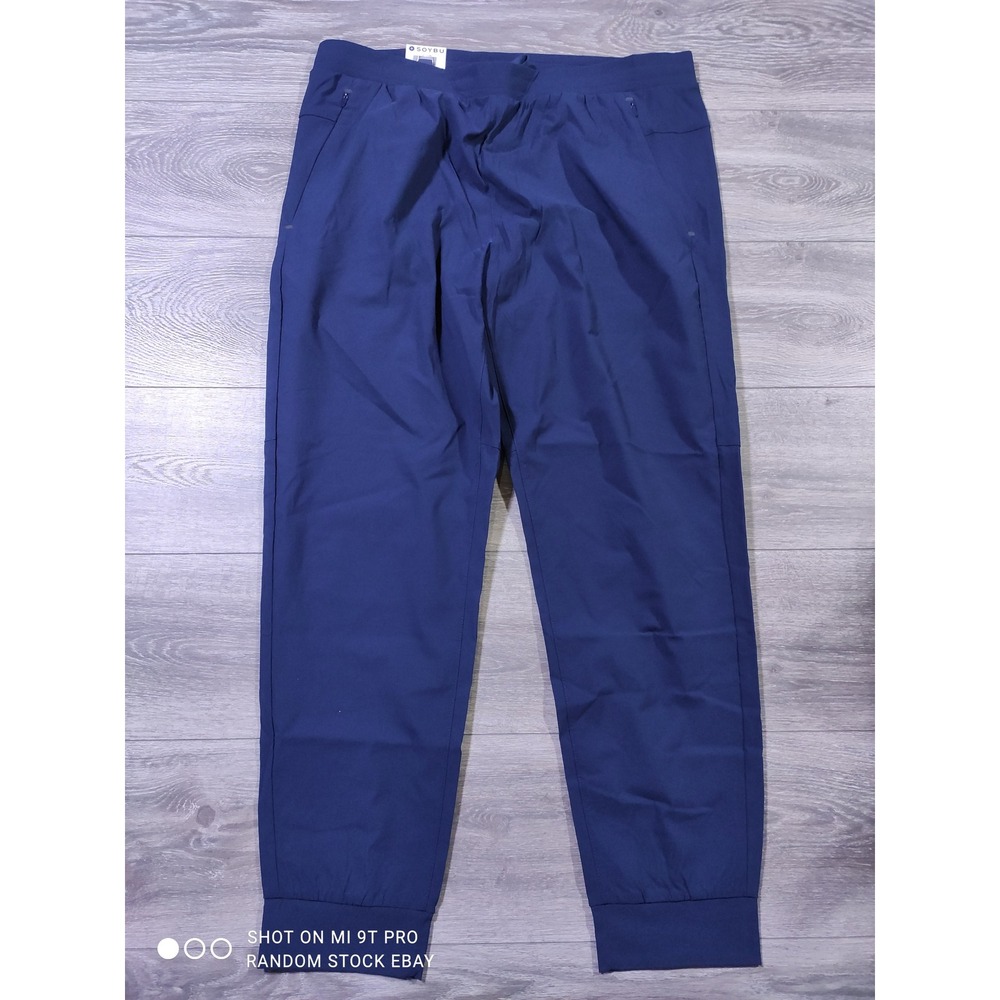 Soybu Performance Jogger Adult X-Large Blue Water Resistant Stretch Mens Pants